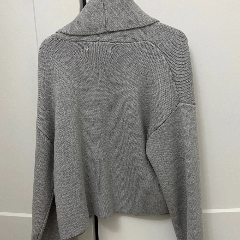 Anthropologie Gray Open-Front Cardigan - Picture 3 of 3